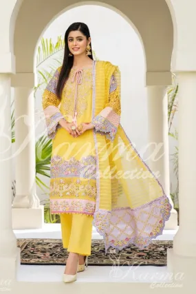 Karma Festive Embroidered Pakistani Cotton Suit KAR20