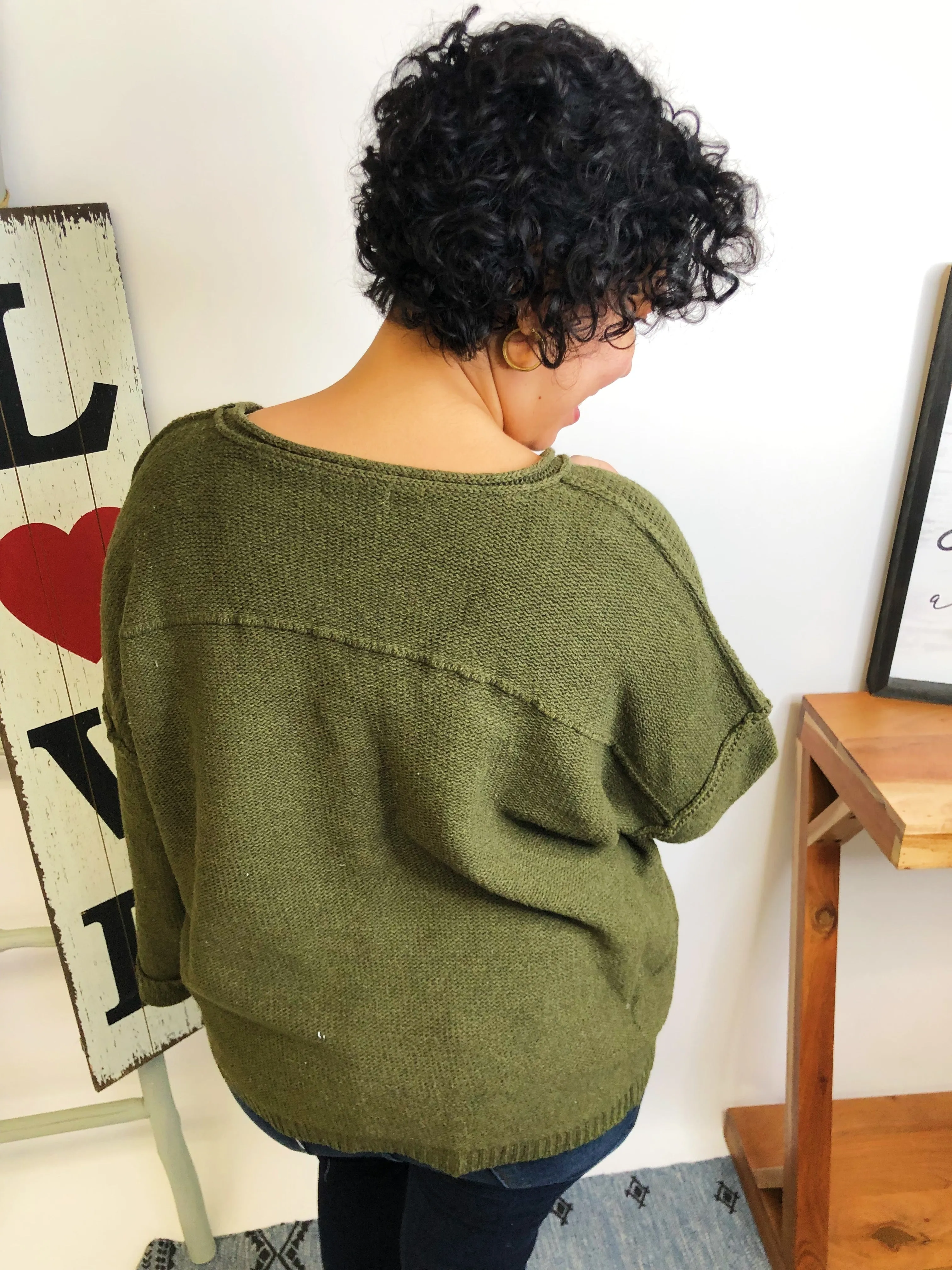 #L623 To Be Loved Sweater (Olive)