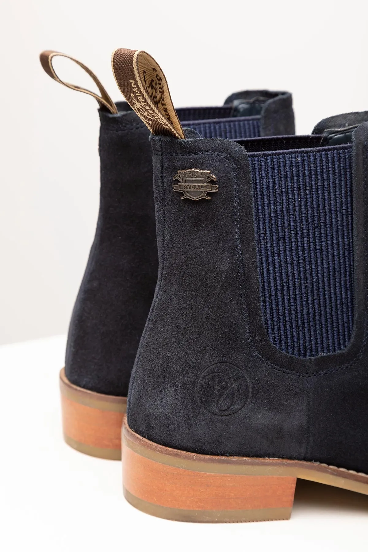 Ladies Heeled Suede Chelsea Boots - Rievaulx