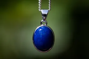 Lapis Mountain Jade Necklace for Ashes