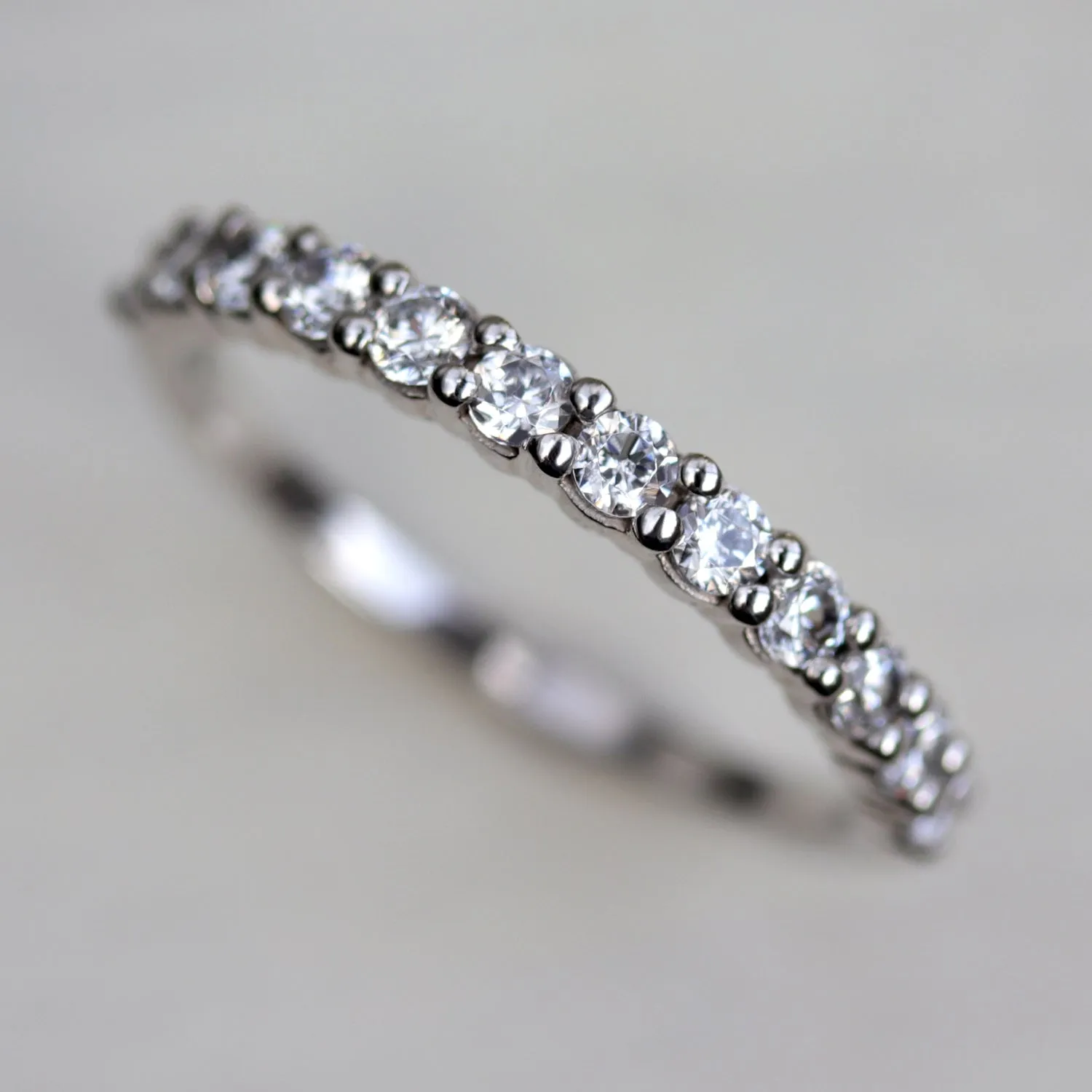 Larger Scalloped Half Eternity Band