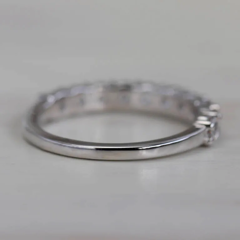 Larger Scalloped Half Eternity Band