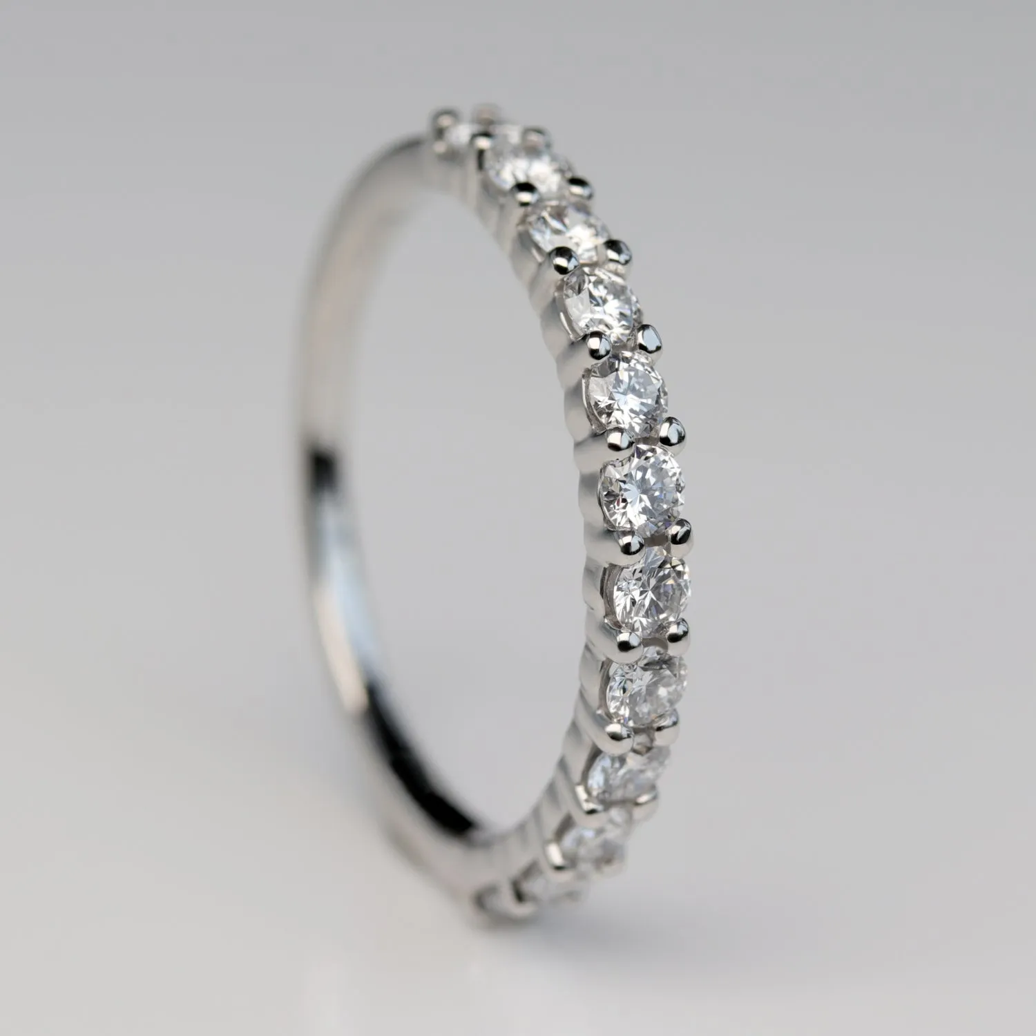 Larger Scalloped Half Eternity Band