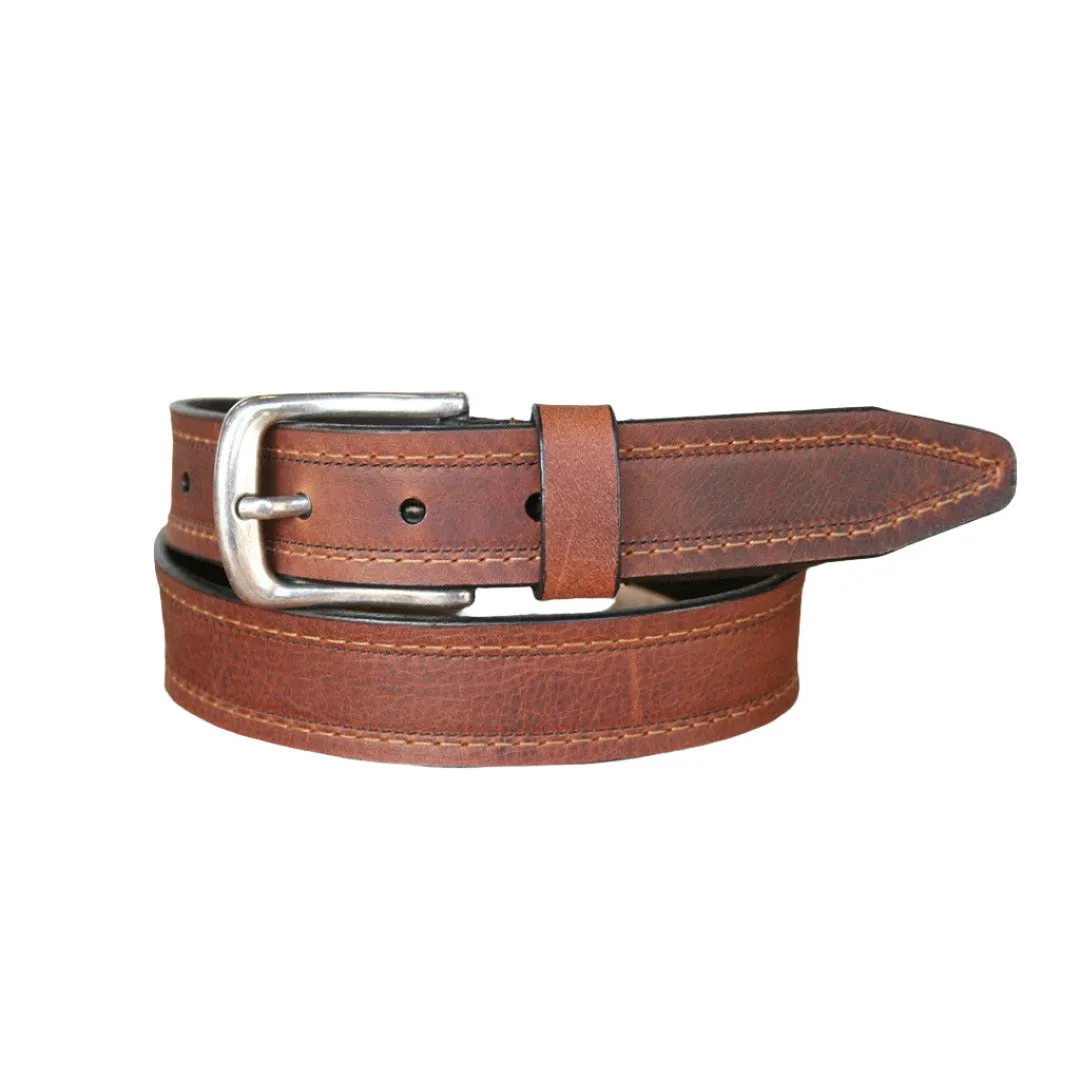 Lejon Vintage Bison Tan Leather Men's Belt