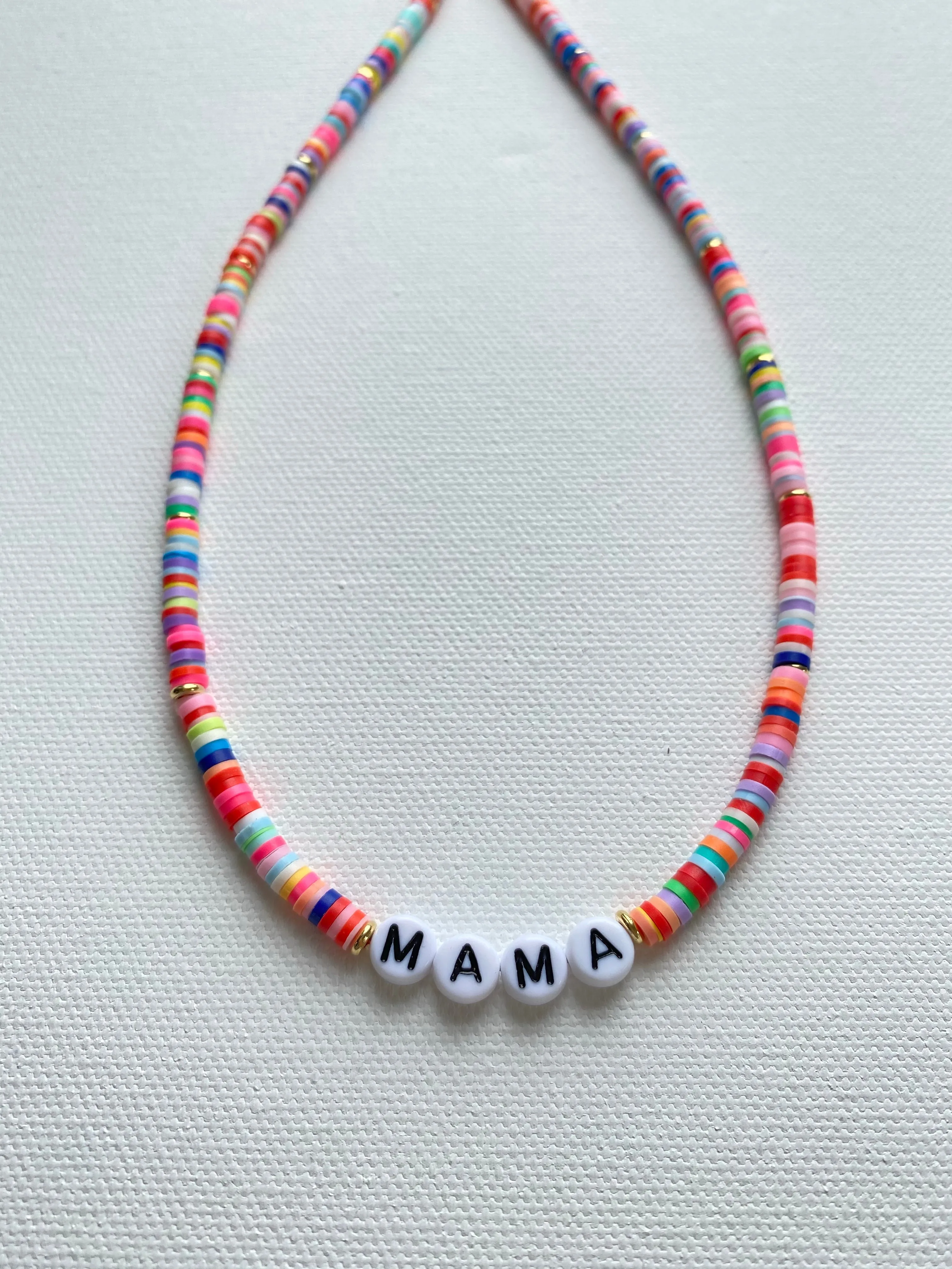 Mama beaded necklace