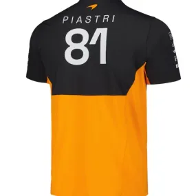 McLaren F1 Men's 2024 Oscar Piastri Team Replica Set Up T-Shirt - Papaya/Phantom