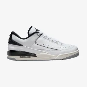 mens jordan 2/3 (white/black/grey)