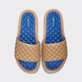 Men's Lusso Slide Tan / Cobalt