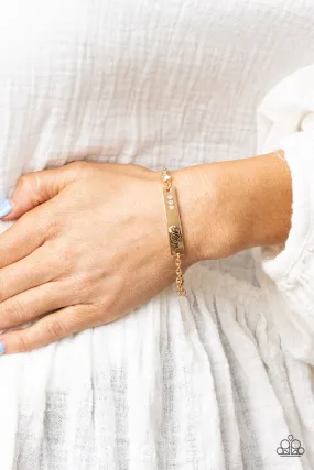 Mom Always Knows - Gold Paparazzi Bracelet