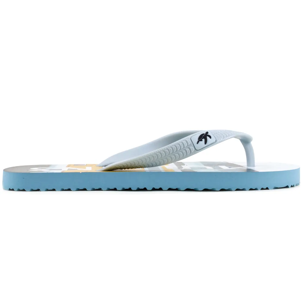 Mullins Adults Camper Van Luxury Flip Flops in Grey