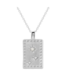 MURKANI Into the Light Rectangle Necklace SILVER