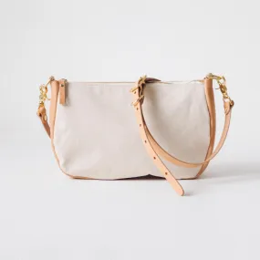 Natural Canvas Crossbody Bag