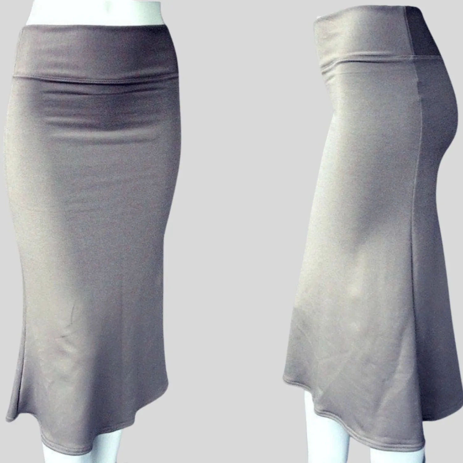 Organic cotton fitted skirt