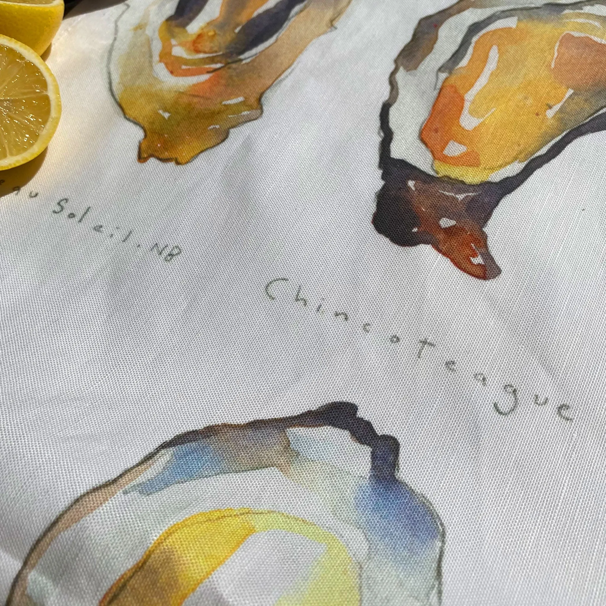 Oyster Tea Towel