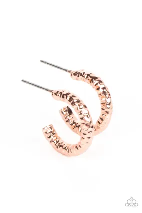 Paparazzi Wandering Wreaths - Copper Earrings