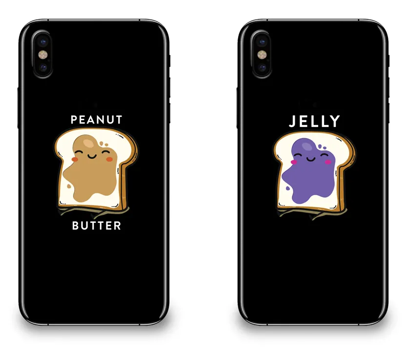 Peanut Butter & Jelly Best Friend - BFF Matching Phone Cases