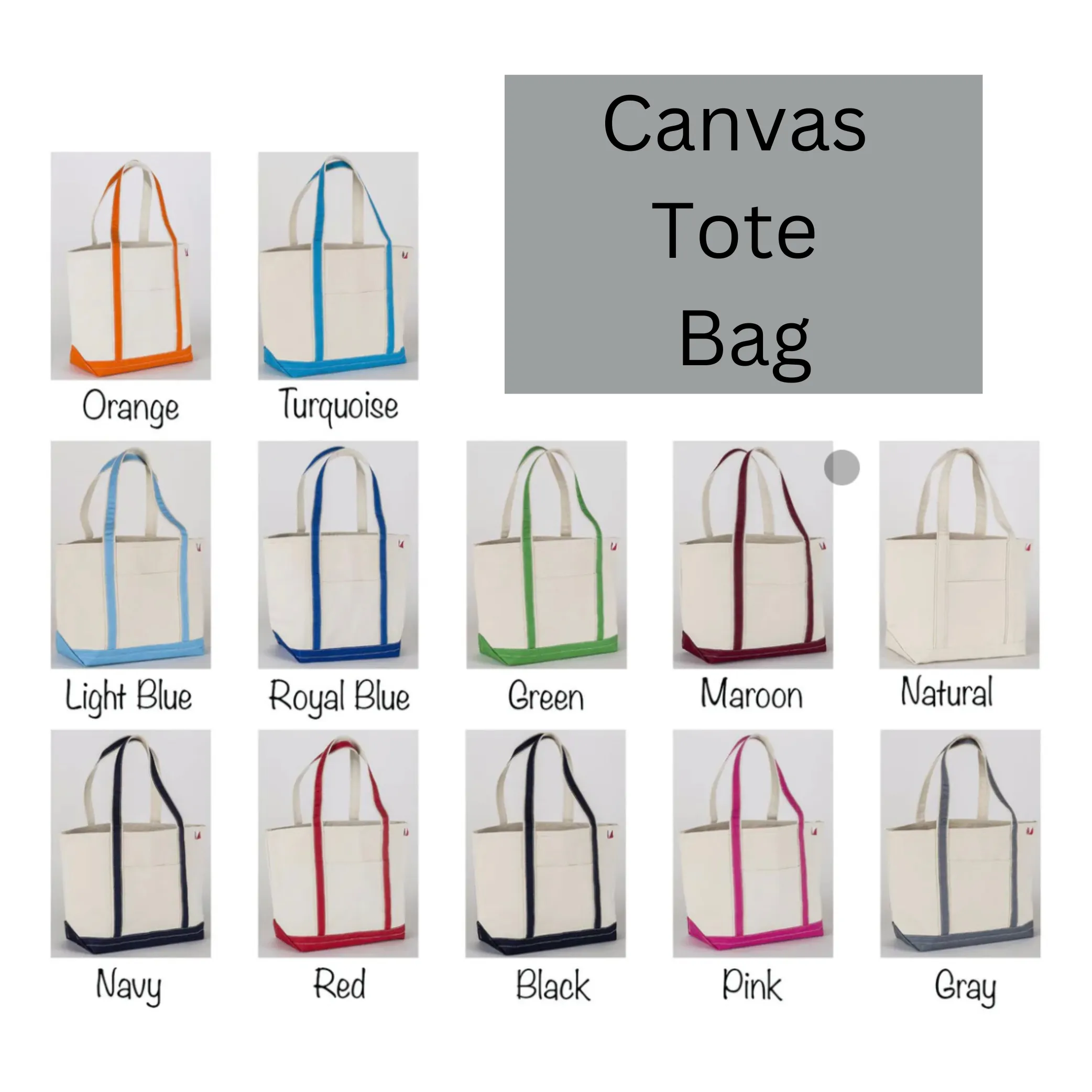 Personalized Shadow Canvas Tote