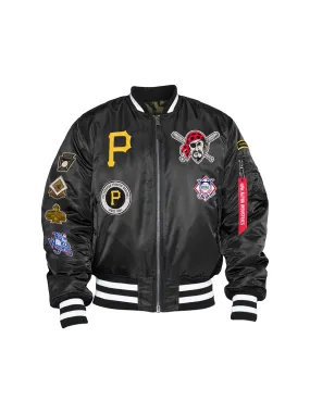 PITTSBURGH PIRATES X ALPHA X NEW ERA MA-1 BOMBER JACKET