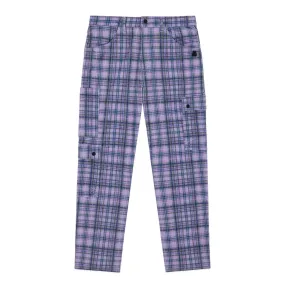 Plaid Corduroy Cargo Pants