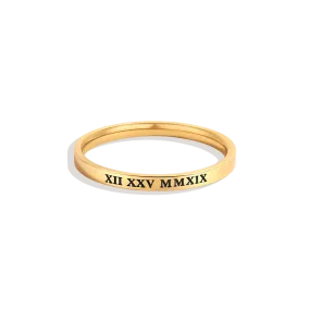 Roman Numerals Ring