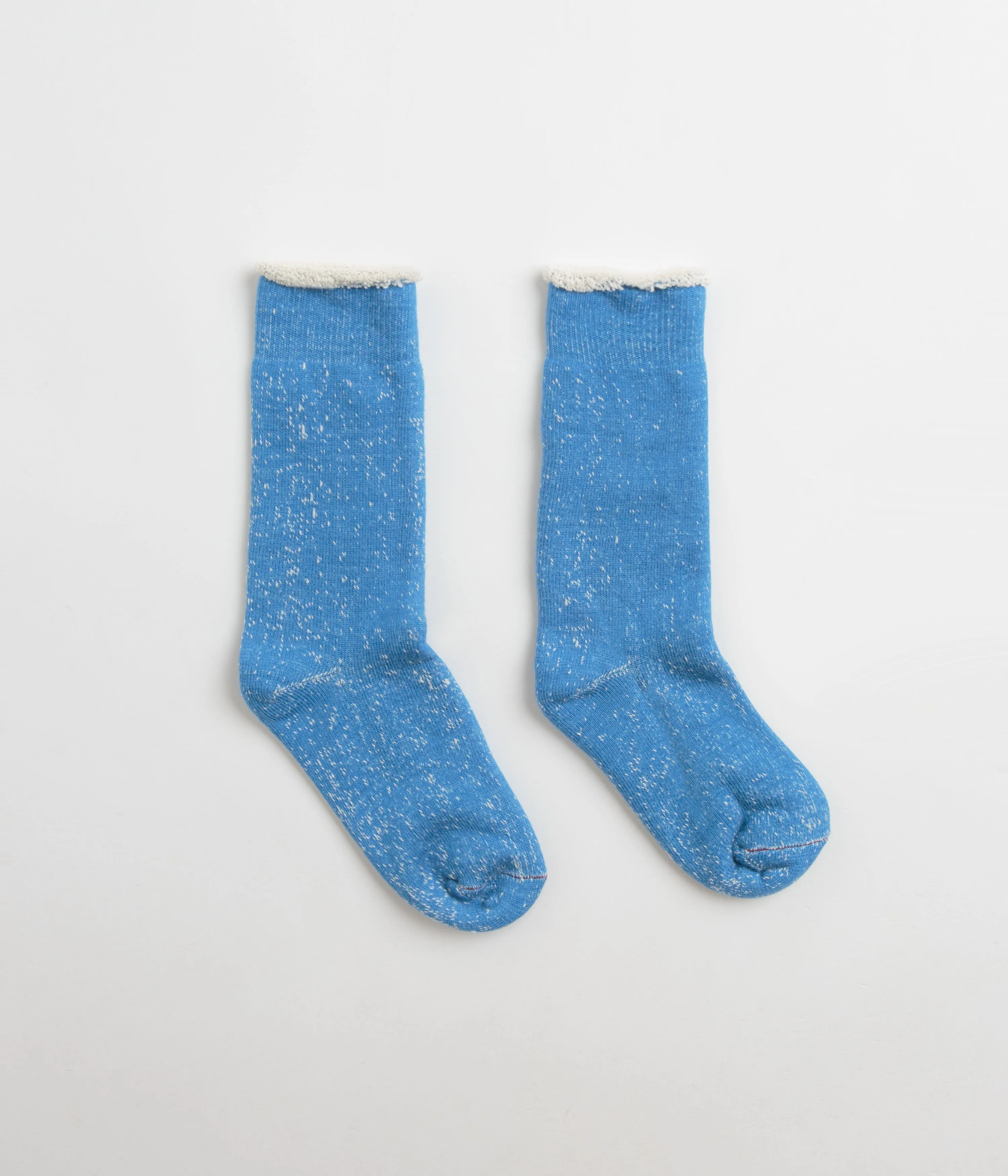 RoToTo Double Face Crew Socks - Blue