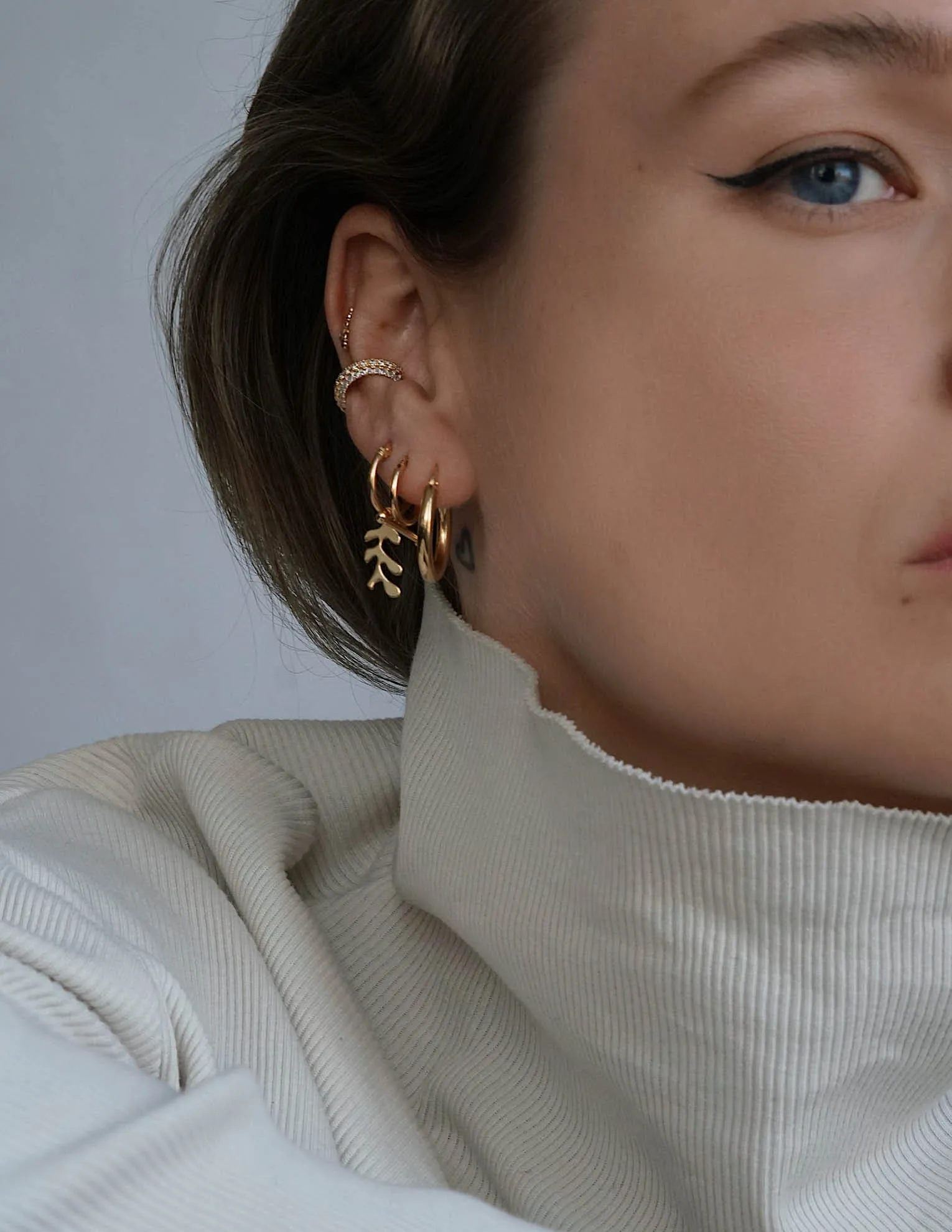 Rumi Hoop Earring <br> Gold Vermeil