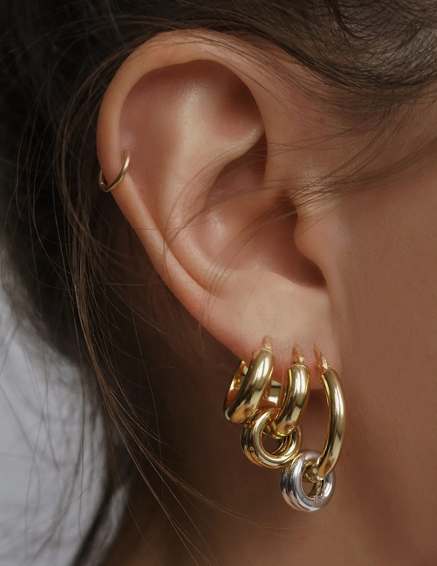 Rumi Hoop Earring <br> Gold Vermeil