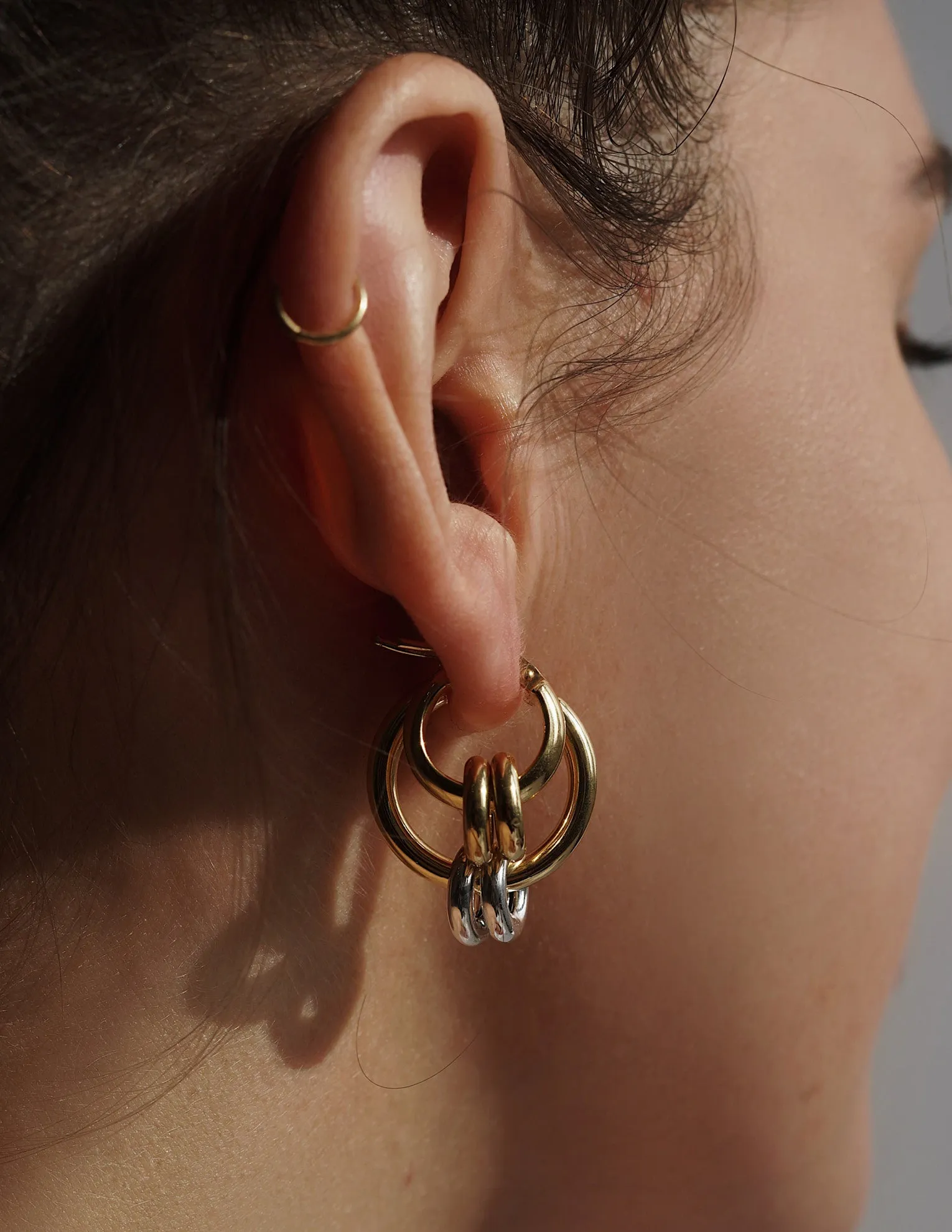 Rumi Hoop Earring <br> Gold Vermeil