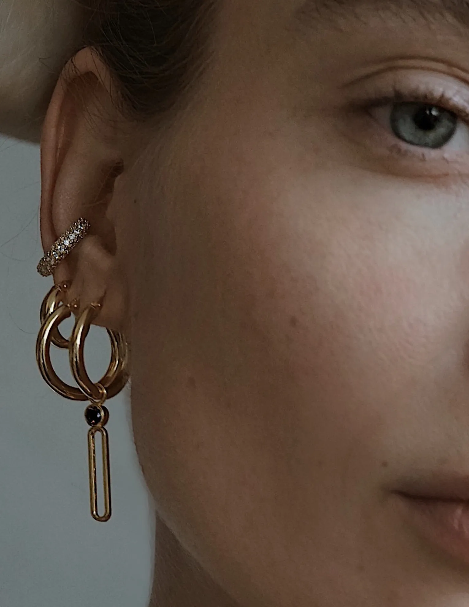 Rumi Hoop Earring <br> Gold Vermeil