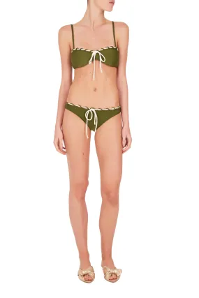 Safari Solid Bikini With Straps