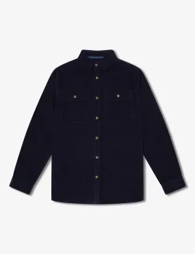 Sawyer Cord Longsleeve Shirt - Navy