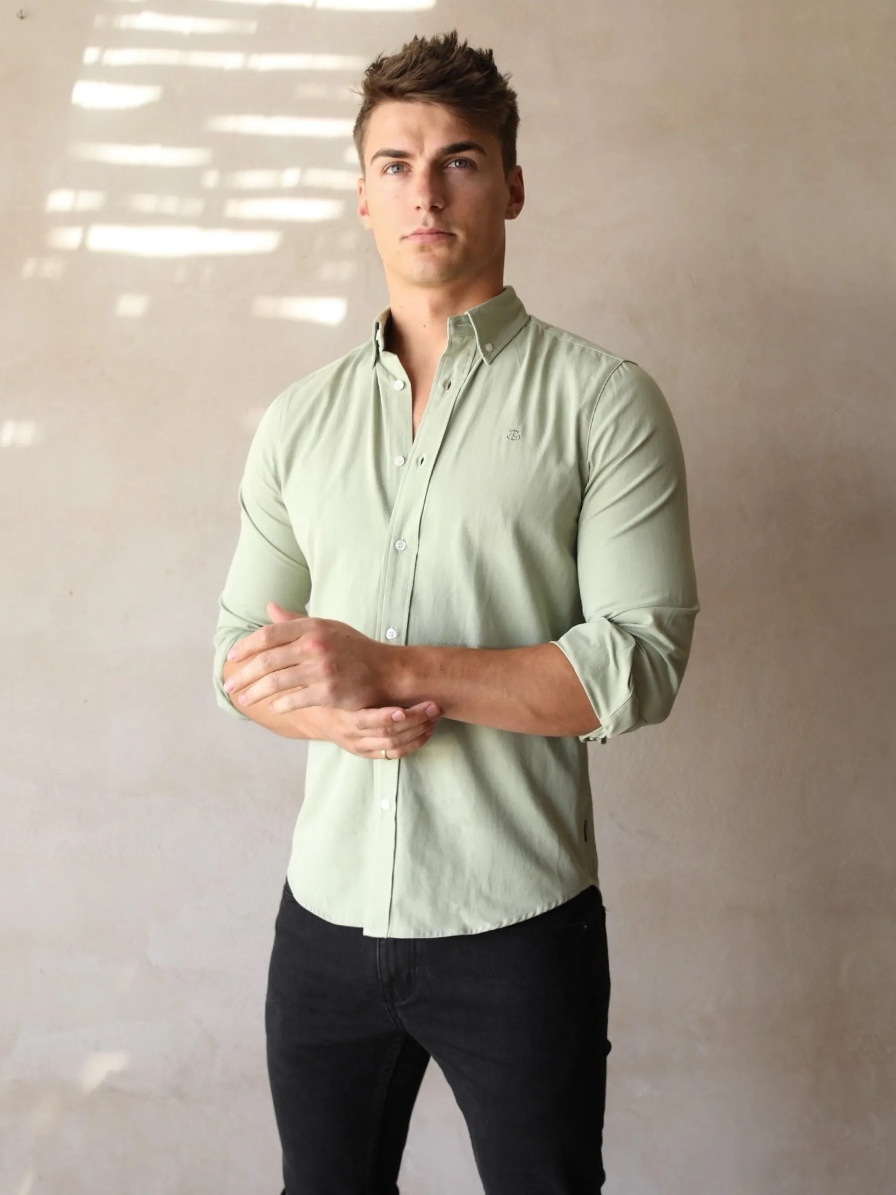 Sedona Slim Fit Shirt - Sage Green