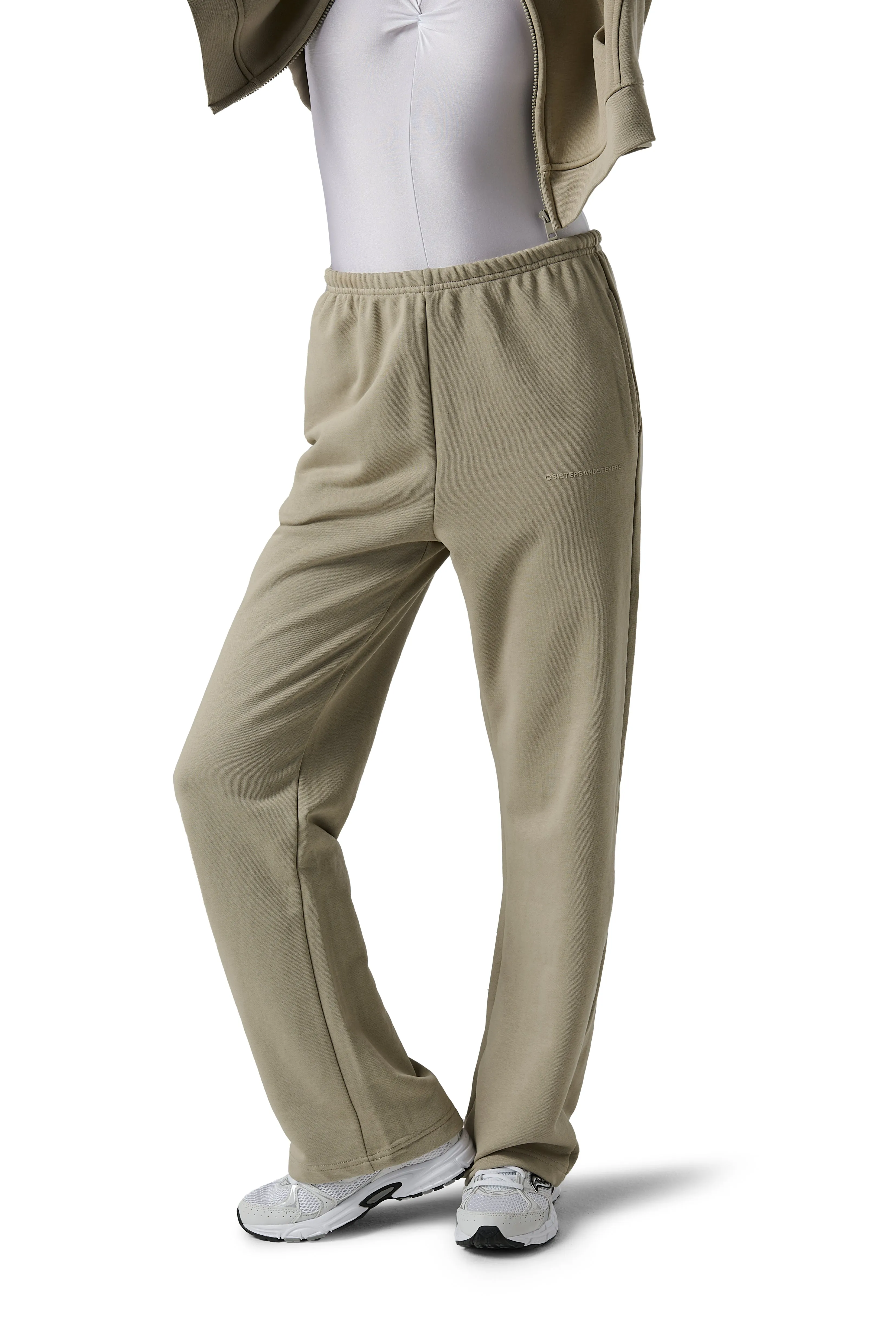 Series Wide Leg Sweatpants in Bone