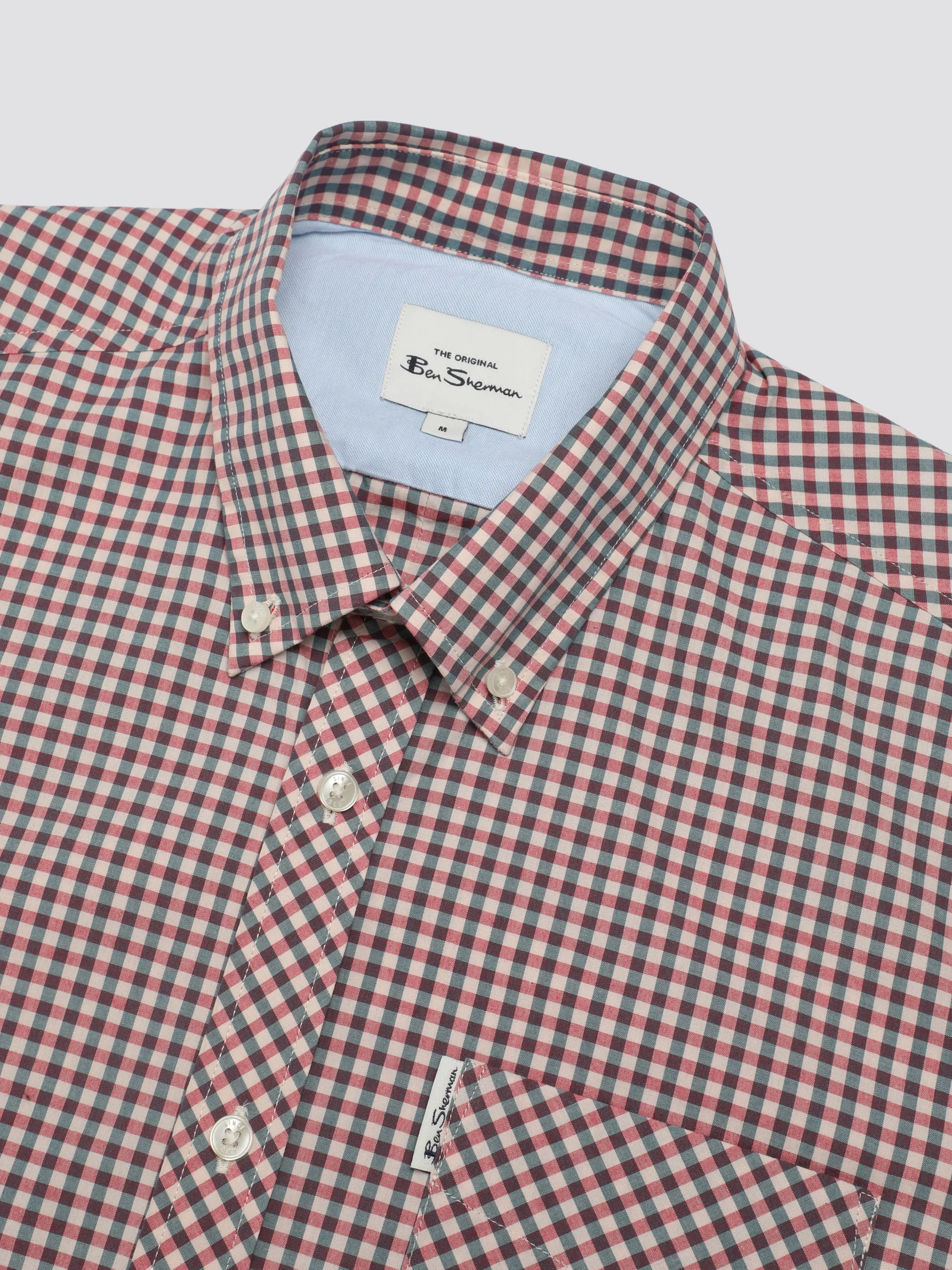 Signature Short Sleeve Gingham Shirt - Scarlett