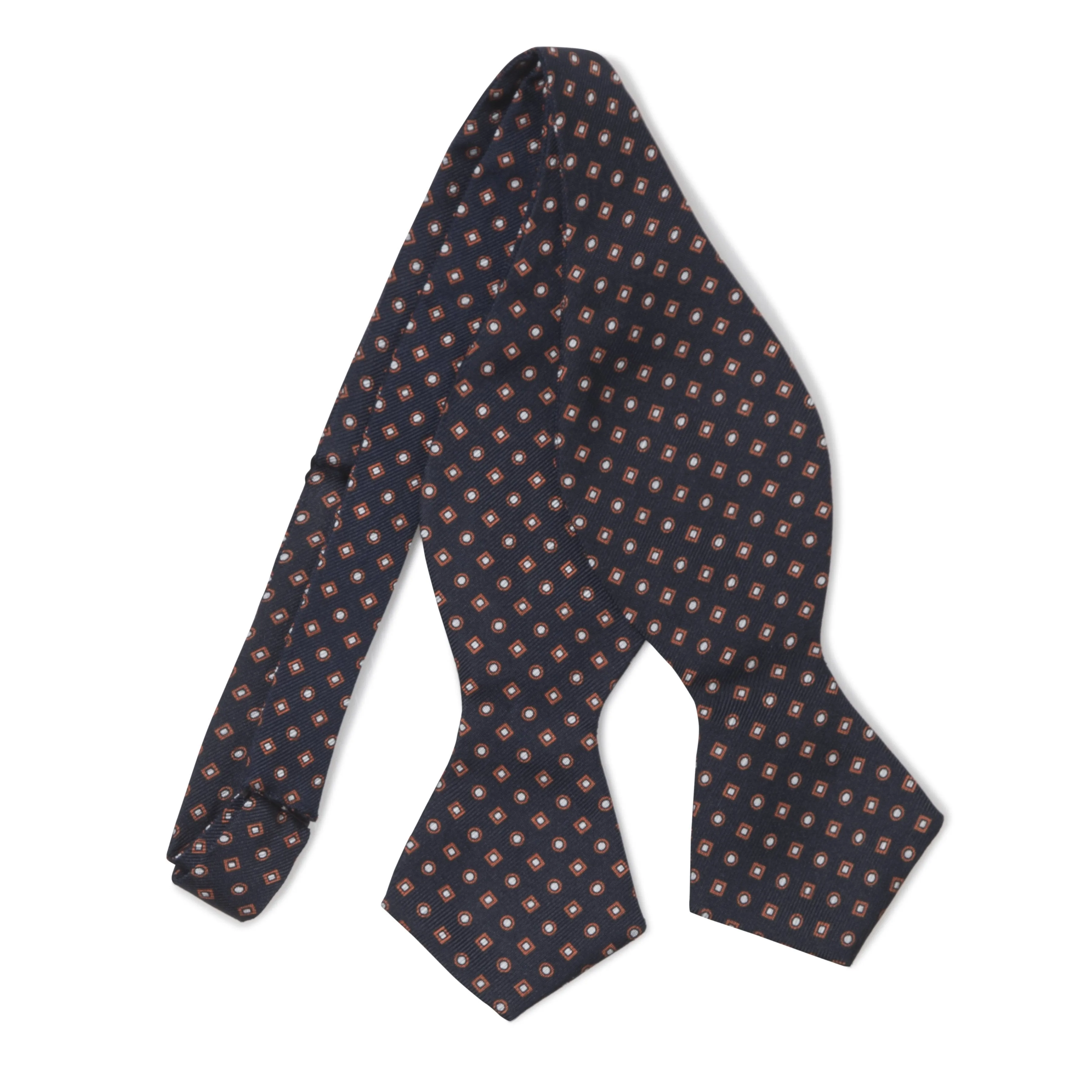 Silk Foulard Print Batwing Bowtie