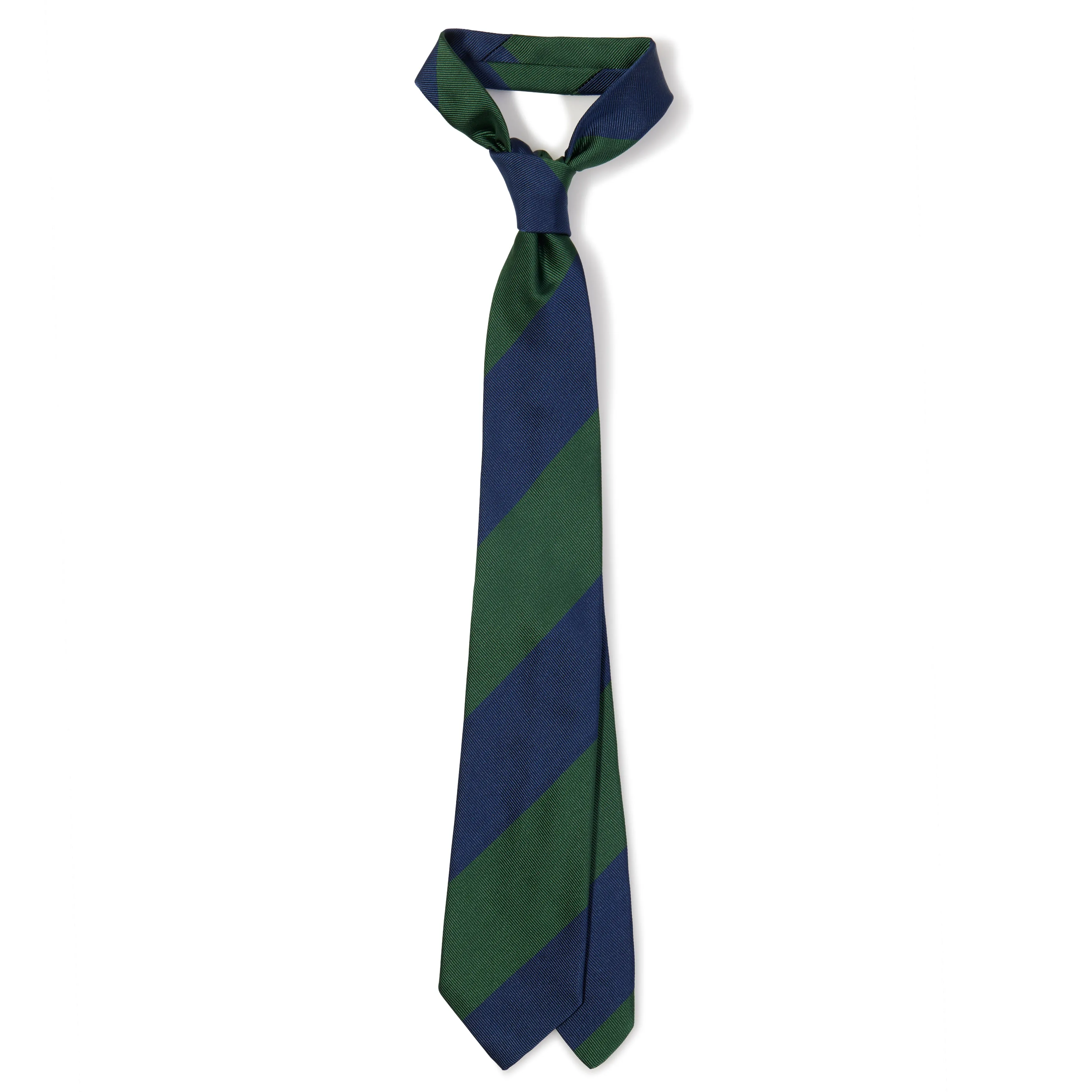 Silk Mogador Dual Block Stripe Tipped Tie