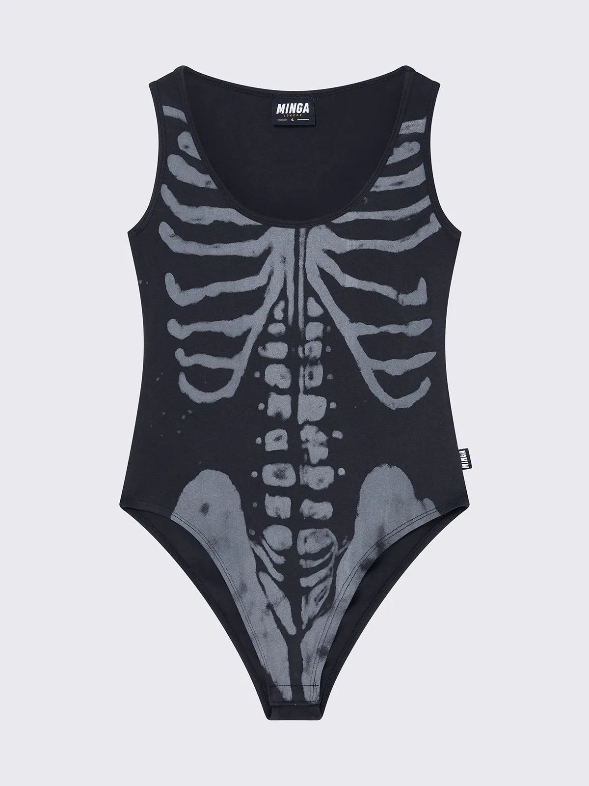 Skeleton Bones Black Bodysuit