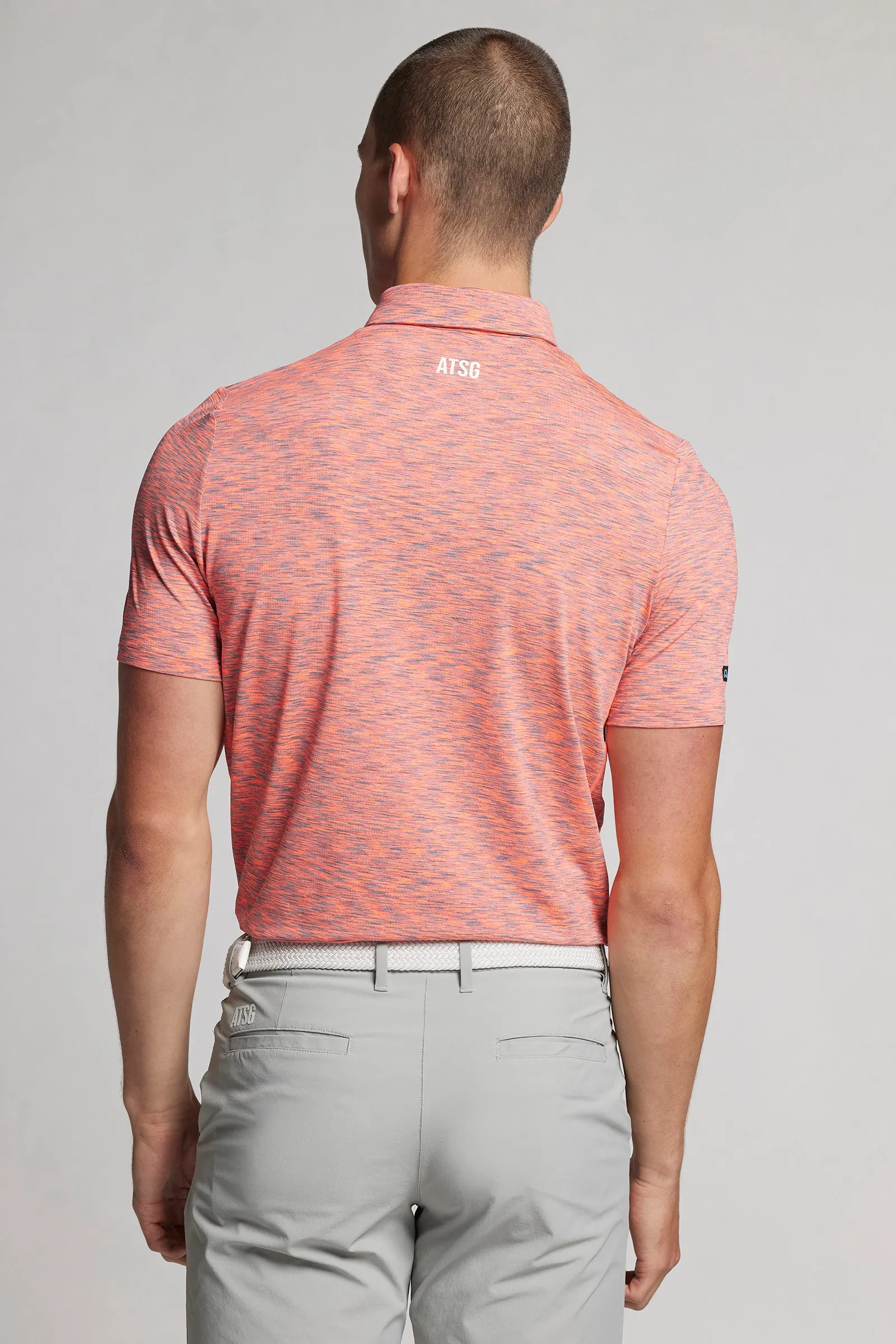 Space Dye Polo - Coral