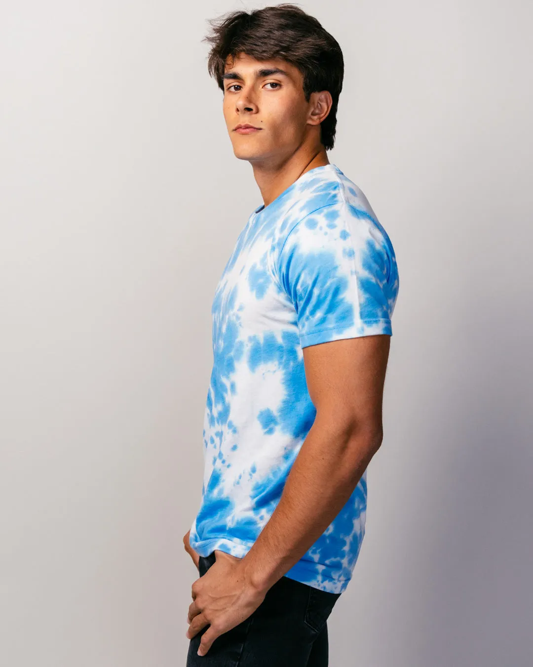 Sporting KC Logo Shield Blue Tie Dye T-Shirt