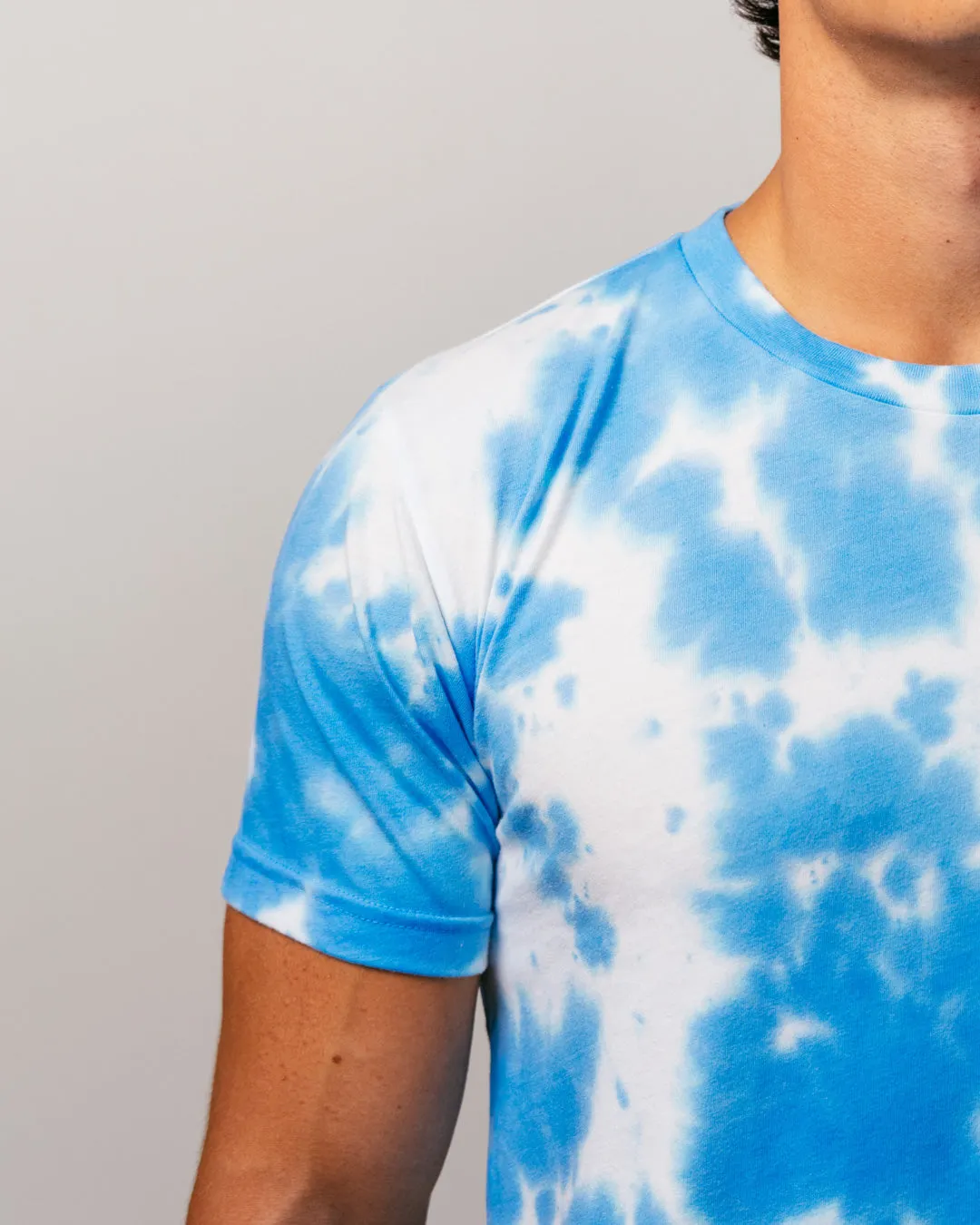 Sporting KC Logo Shield Blue Tie Dye T-Shirt