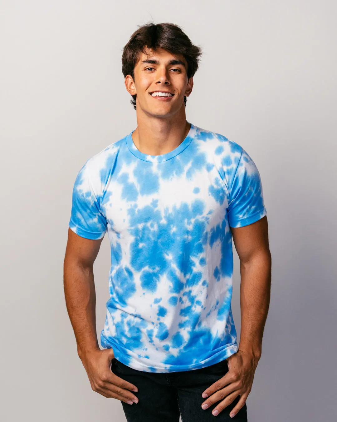 Sporting KC Logo Shield Blue Tie Dye T-Shirt