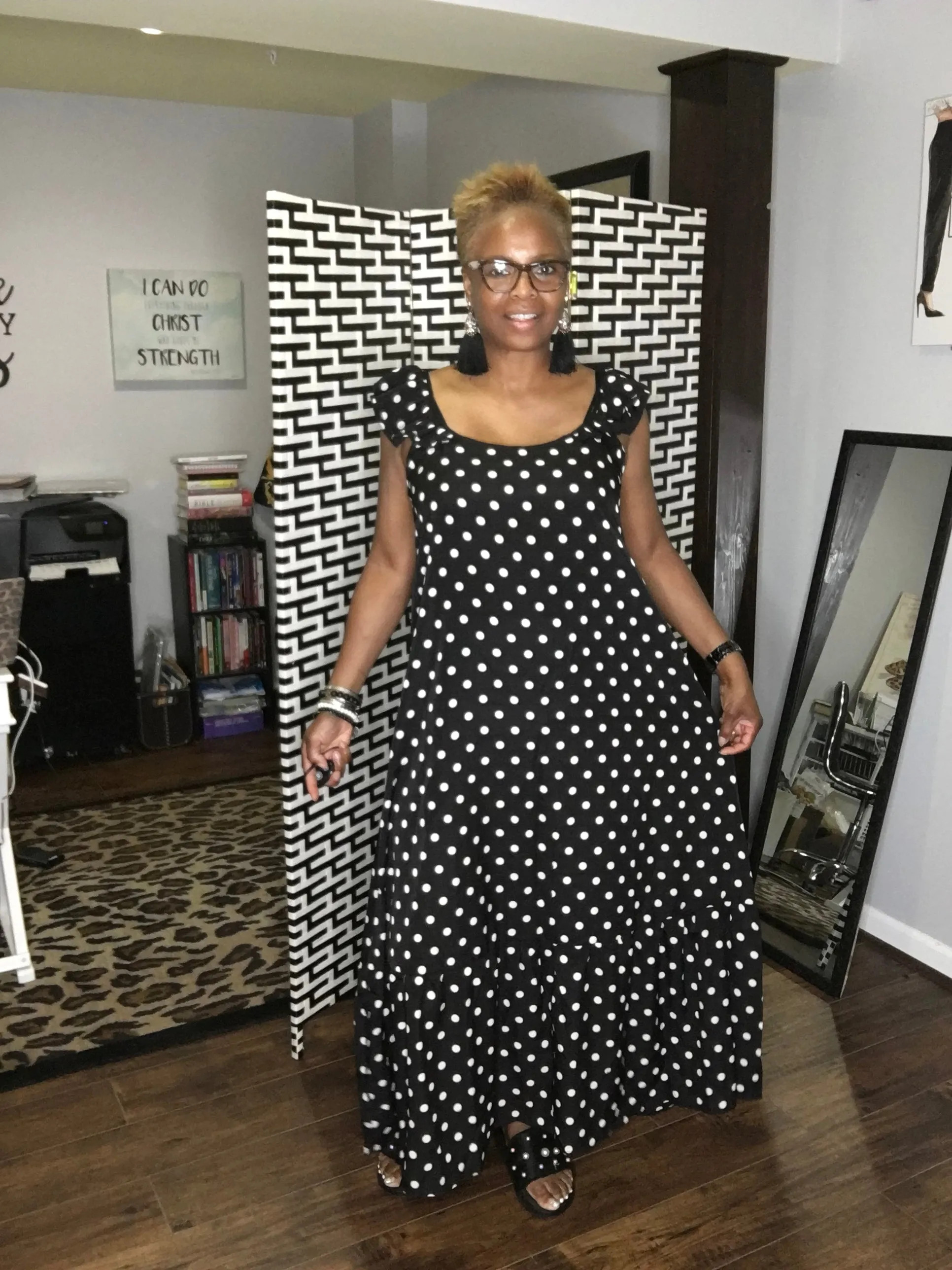 Sweet Dot Maxi Dress