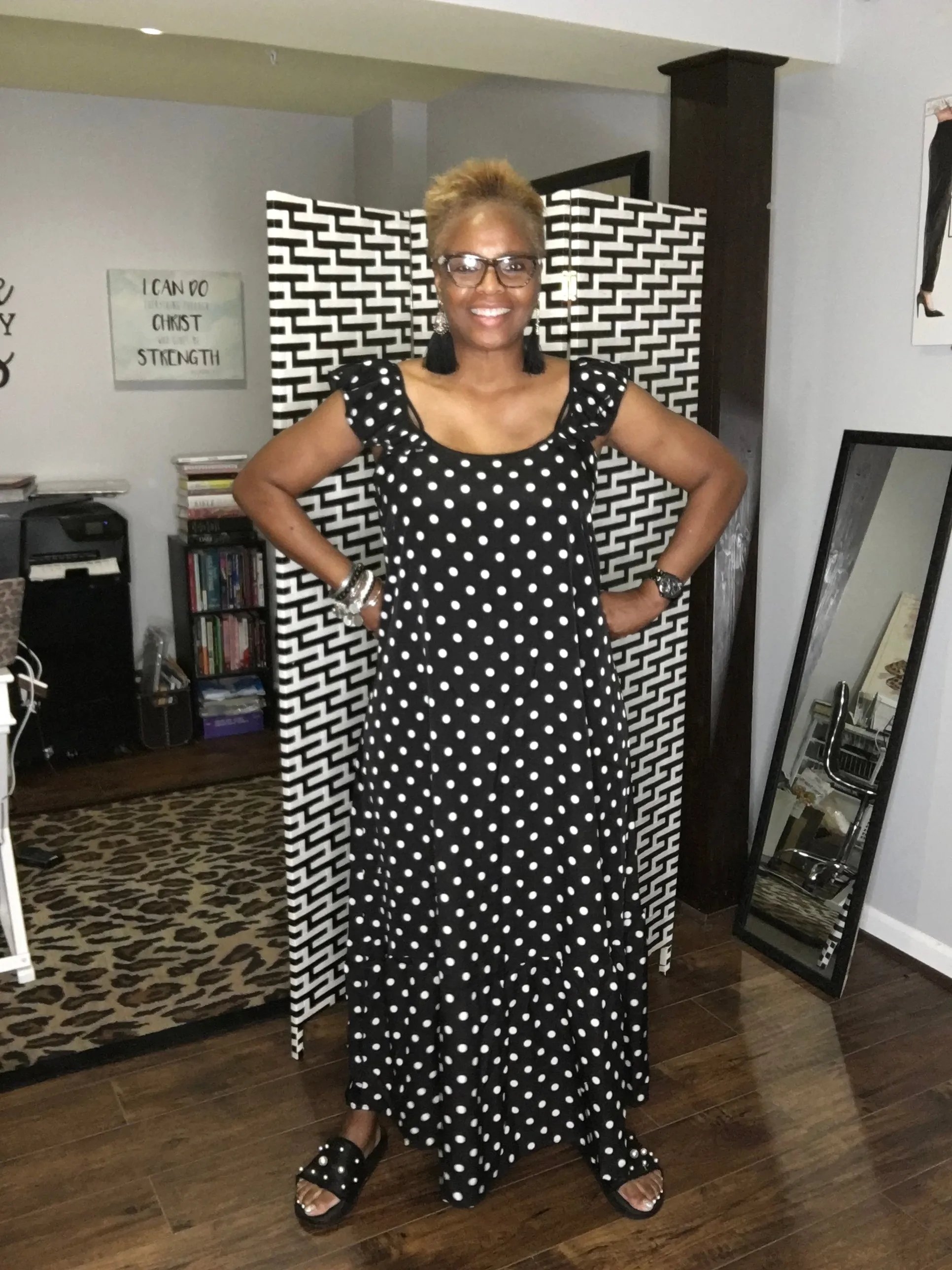 Sweet Dot Maxi Dress