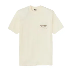 T-shirt Uomo Filson S/S Embroidered Pocket Bianco Panna