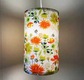 Tangerine Dream Floral Lampshade