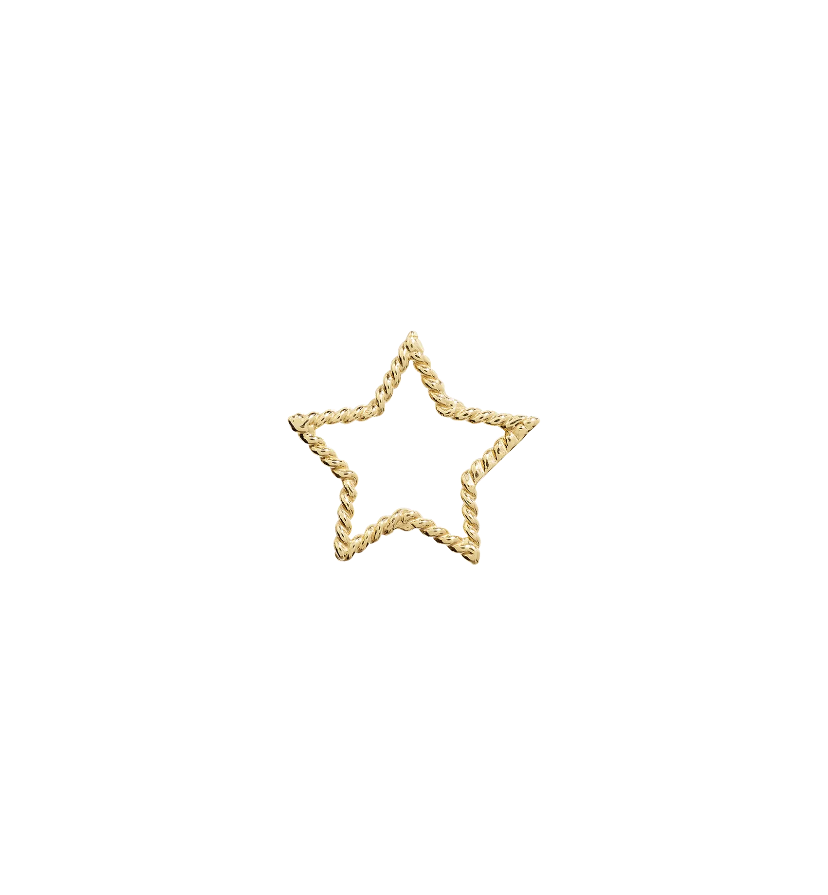 Tangled Star Charm 14K