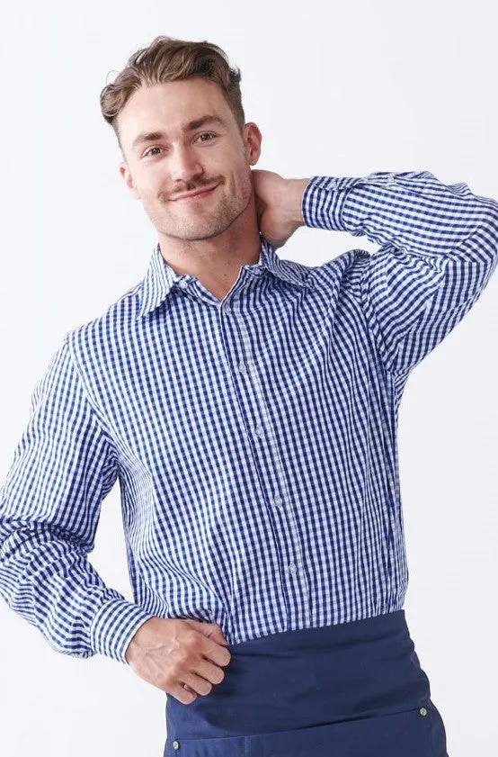 TEDDY Men's Essential Gingham Shirt - Long or Short Sleeve