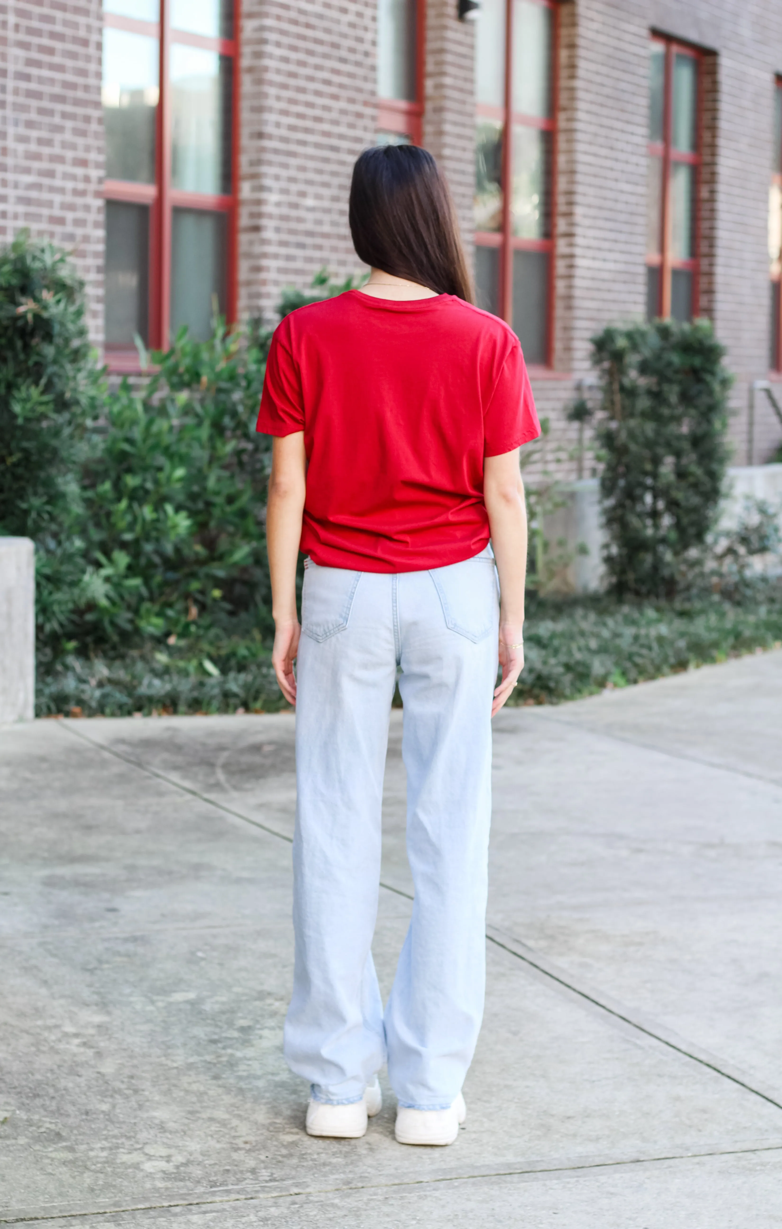 The '93 Champs Helmet Vintage Boyfriend Tee (Garnet)