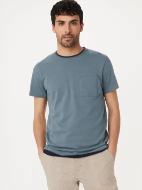 The Slim Pocket T-Shirt in Storm Blue