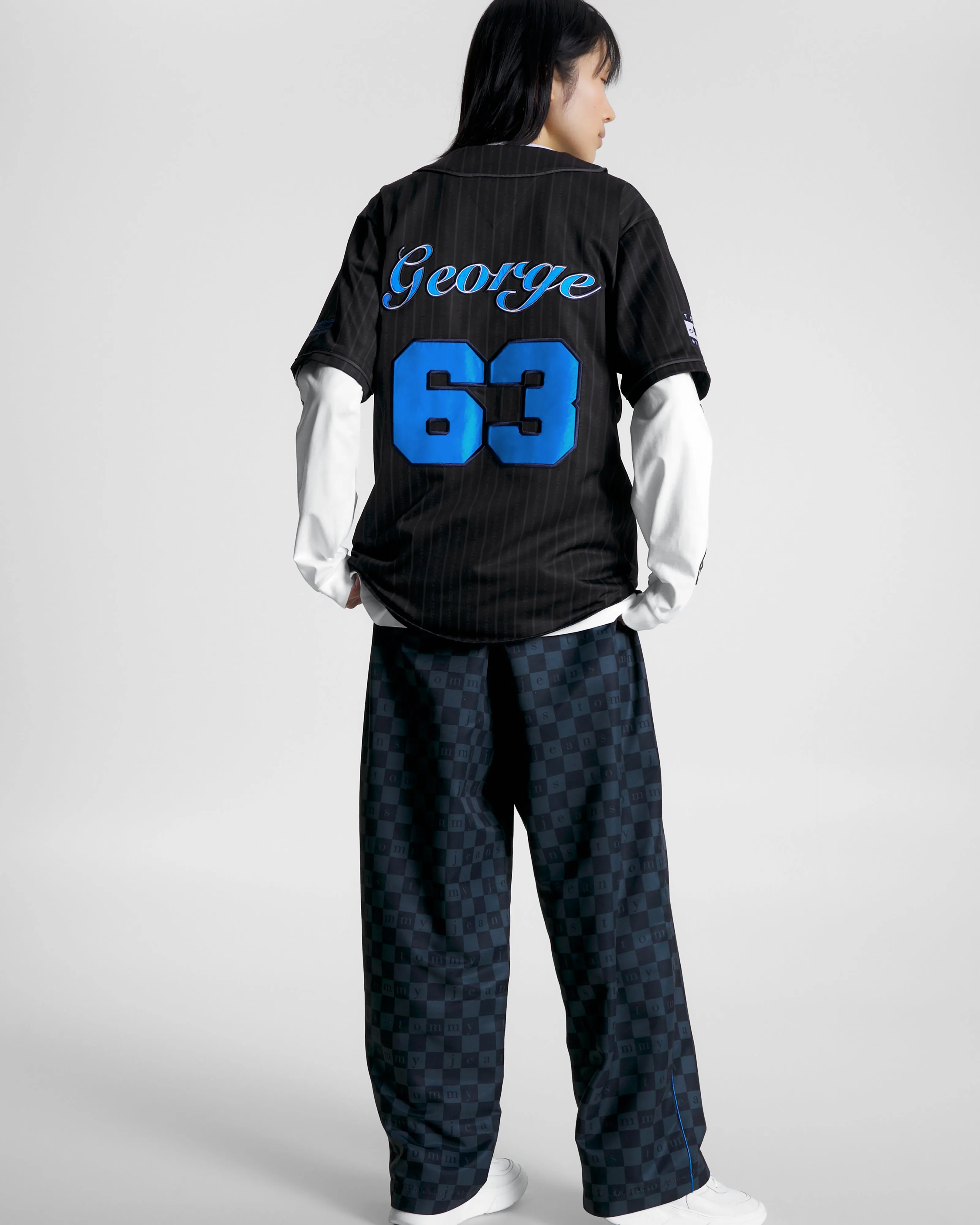 Tommy x Mercedes-AMG F1 x Awake NY Baseball Jersey Black/Blue 63